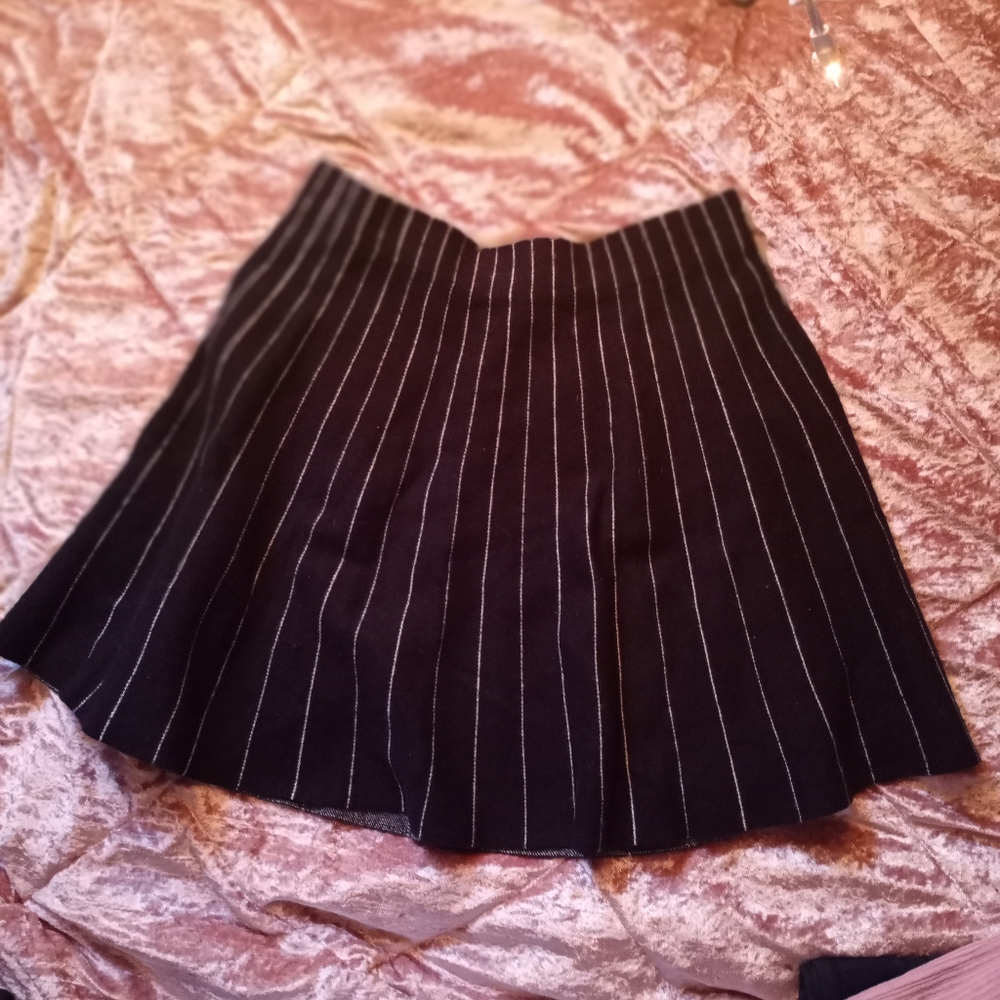 Striped mini skirt